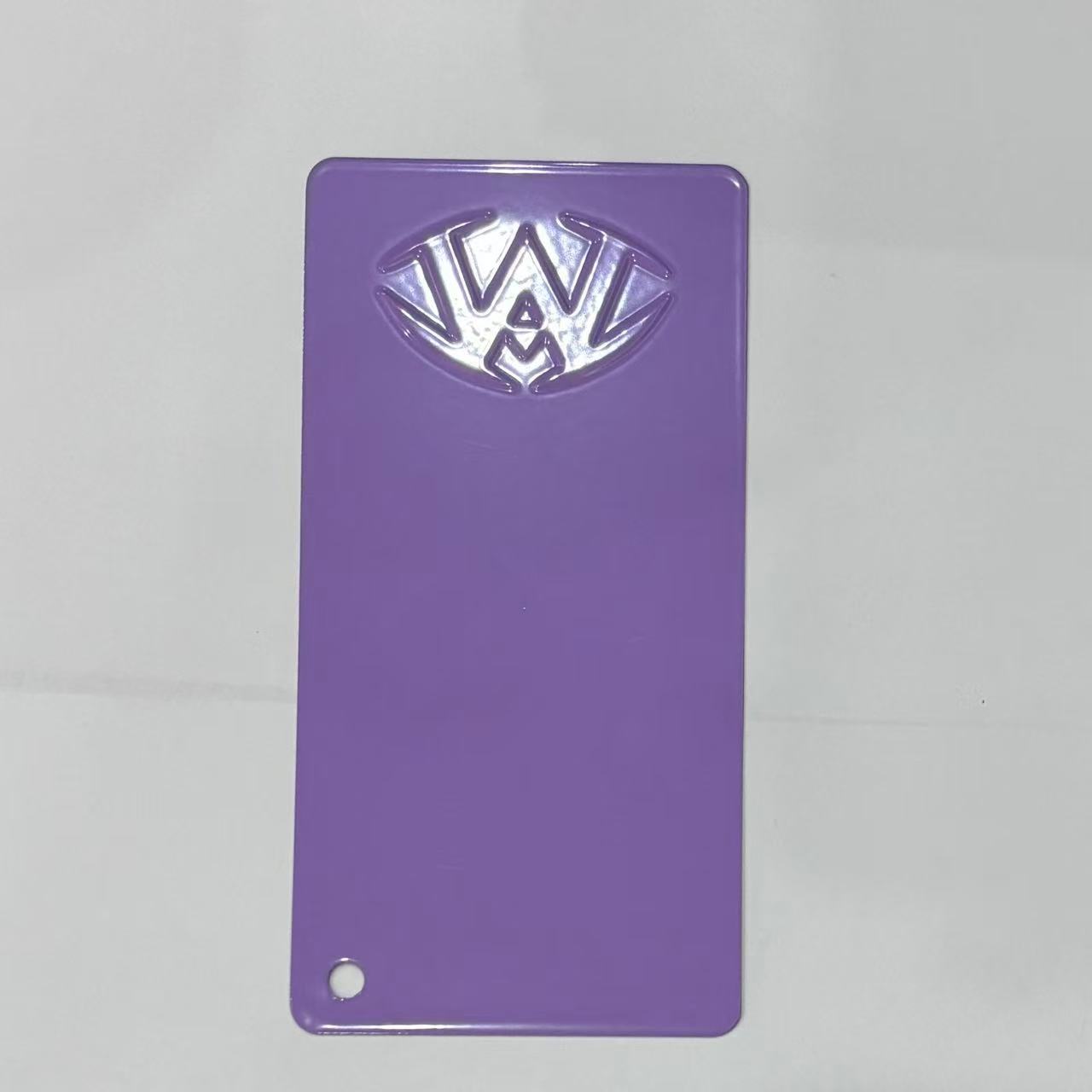 Indoor/outdoor high-gloss purple powder coating