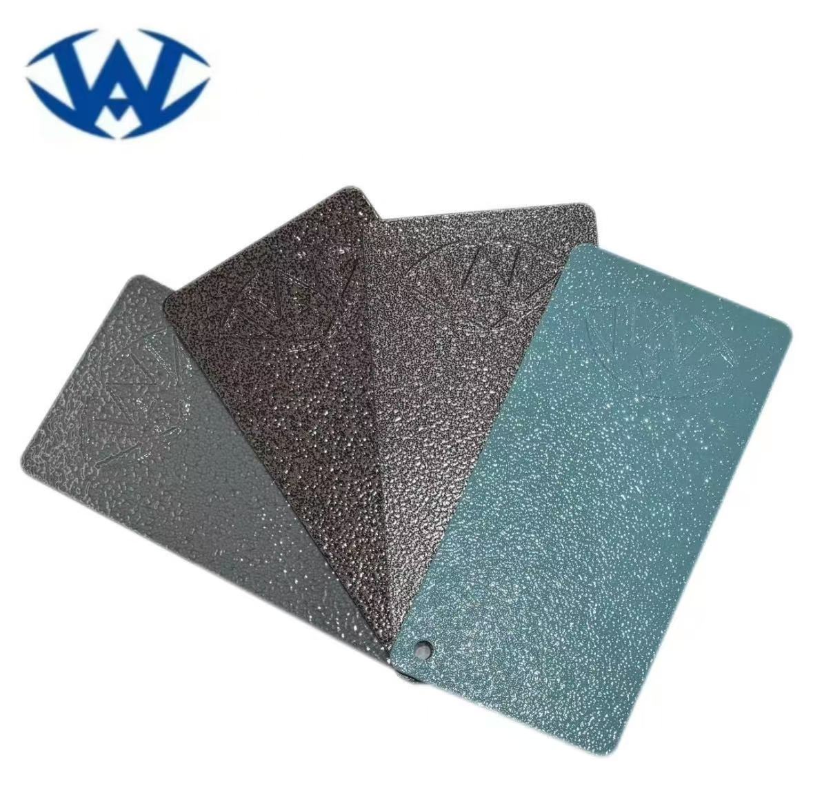 Textured powder coatings